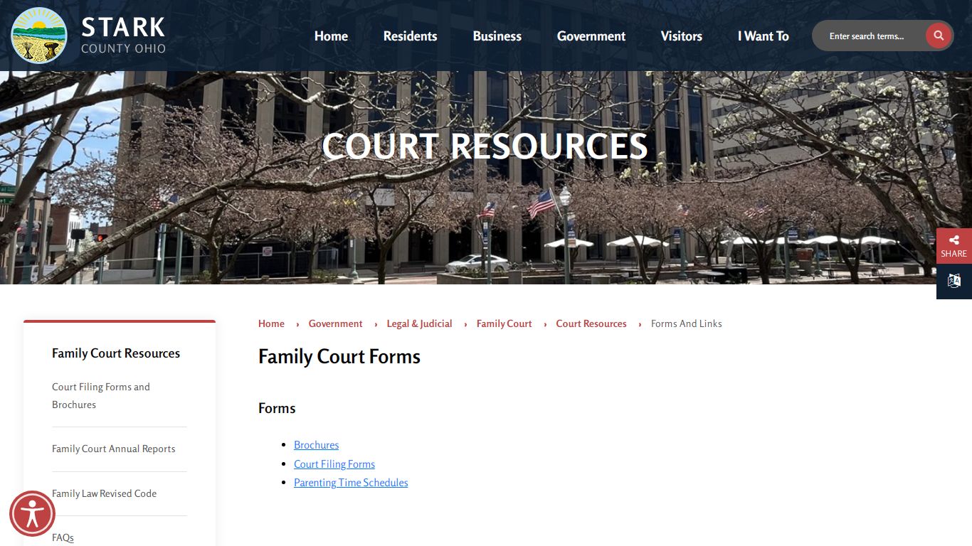 Family Court Forms - Stark County, Ohio